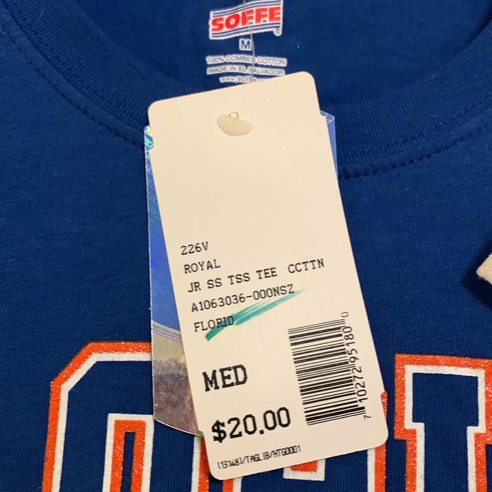 NWT Set of 3 University of Florida Gators UF Soffe Tees Size Medium White & Blue - Picture 7 of 8
